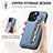 Custodia Silicone Ultra Sottile Morbida Cover con Magnetico S05D per Apple iPhone 15 Pro Max