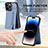 Custodia Silicone Ultra Sottile Morbida Cover con Magnetico S05D per Apple iPhone 15 Pro Max