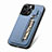 Custodia Silicone Ultra Sottile Morbida Cover con Magnetico S05D per Apple iPhone 15 Pro Max