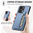 Custodia Silicone Ultra Sottile Morbida Cover con Magnetico S05D per Huawei Honor X7a