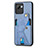 Custodia Silicone Ultra Sottile Morbida Cover con Magnetico S05D per Realme C30s Blu