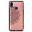 Custodia Silicone Ultra Sottile Morbida Cover con Magnetico S05D per Samsung Galaxy A10s Oro Rosa