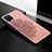 Custodia Silicone Ultra Sottile Morbida Cover con Magnetico S05D per Samsung Galaxy A12 5G Oro Rosa