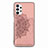 Custodia Silicone Ultra Sottile Morbida Cover con Magnetico S05D per Samsung Galaxy A32 4G Oro Rosa