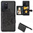 Custodia Silicone Ultra Sottile Morbida Cover con Magnetico S05D per Samsung Galaxy A91 Nero