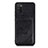 Custodia Silicone Ultra Sottile Morbida Cover con Magnetico S05D per Samsung Galaxy M02s Nero