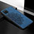 Custodia Silicone Ultra Sottile Morbida Cover con Magnetico S05D per Samsung Galaxy M12 Blu