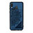 Custodia Silicone Ultra Sottile Morbida Cover con Magnetico S05D per Samsung Galaxy M20 Blu