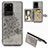 Custodia Silicone Ultra Sottile Morbida Cover con Magnetico S05D per Samsung Galaxy S20 Ultra