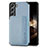 Custodia Silicone Ultra Sottile Morbida Cover con Magnetico S05D per Samsung Galaxy S24 Plus 5G Blu