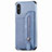 Custodia Silicone Ultra Sottile Morbida Cover con Magnetico S05D per Xiaomi Redmi 9A Blu