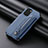 Custodia Silicone Ultra Sottile Morbida Cover con Magnetico S05D per Xiaomi Redmi K40 5G Blu