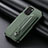 Custodia Silicone Ultra Sottile Morbida Cover con Magnetico S05D per Xiaomi Redmi K40 5G Verde