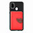 Custodia Silicone Ultra Sottile Morbida Cover con Magnetico S06D per Samsung Galaxy M21 Rosso