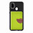 Custodia Silicone Ultra Sottile Morbida Cover con Magnetico S06D per Samsung Galaxy M21 Verde