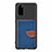 Custodia Silicone Ultra Sottile Morbida Cover con Magnetico S06D per Samsung Galaxy S20 Blu