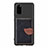 Custodia Silicone Ultra Sottile Morbida Cover con Magnetico S06D per Samsung Galaxy S20 Nero