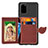 Custodia Silicone Ultra Sottile Morbida Cover con Magnetico S06D per Samsung Galaxy S20 Plus