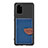 Custodia Silicone Ultra Sottile Morbida Cover con Magnetico S06D per Samsung Galaxy S20 Plus Blu