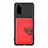 Custodia Silicone Ultra Sottile Morbida Cover con Magnetico S06D per Samsung Galaxy S20 Rosso