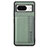 Custodia Silicone Ultra Sottile Morbida Cover con Magnetico S07D per Google Pixel 8 5G Verde