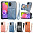 Custodia Silicone Ultra Sottile Morbida Cover con Magnetico S07D per Samsung Galaxy A02s