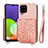 Custodia Silicone Ultra Sottile Morbida Cover con Magnetico S07D per Samsung Galaxy A22 4G Rosa