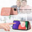 Custodia Silicone Ultra Sottile Morbida Cover con Magnetico S07D per Samsung Galaxy A22s 5G