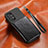 Custodia Silicone Ultra Sottile Morbida Cover con Magnetico S07D per Samsung Galaxy A52s 5G Nero