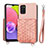 Custodia Silicone Ultra Sottile Morbida Cover con Magnetico S07D per Samsung Galaxy F02S SM-E025F