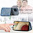 Custodia Silicone Ultra Sottile Morbida Cover con Magnetico S07D per Samsung Galaxy F12