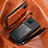 Custodia Silicone Ultra Sottile Morbida Cover con Magnetico S07D per Samsung Galaxy F12