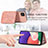 Custodia Silicone Ultra Sottile Morbida Cover con Magnetico S07D per Samsung Galaxy F42 5G