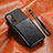Custodia Silicone Ultra Sottile Morbida Cover con Magnetico S07D per Samsung Galaxy S20 FE 4G Nero