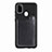 Custodia Silicone Ultra Sottile Morbida Cover con Magnetico S08D per Samsung Galaxy M21 Nero