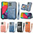 Custodia Silicone Ultra Sottile Morbida Cover con Magnetico S08D per Samsung Galaxy M53 5G