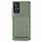 Custodia Silicone Ultra Sottile Morbida Cover con Magnetico S09D per Samsung Galaxy A52 5G Verde