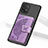 Custodia Silicone Ultra Sottile Morbida Cover con Magnetico S09D per Samsung Galaxy A91 Viola