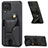 Custodia Silicone Ultra Sottile Morbida Cover con Magnetico S09D per Samsung Galaxy M12 Nero