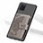 Custodia Silicone Ultra Sottile Morbida Cover con Magnetico S09D per Samsung Galaxy Note 10 Lite Grigio