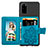 Custodia Silicone Ultra Sottile Morbida Cover con Magnetico S09D per Samsung Galaxy S20