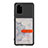 Custodia Silicone Ultra Sottile Morbida Cover con Magnetico S09D per Samsung Galaxy S20 Plus