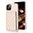 Custodia Silicone Ultra Sottile Morbida Cover con Magnetico S10D per Apple iPhone 13 Oro