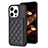 Custodia Silicone Ultra Sottile Morbida Cover con Magnetico S10D per Apple iPhone 13 Pro Max Nero