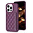 Custodia Silicone Ultra Sottile Morbida Cover con Magnetico S10D per Apple iPhone 14 Pro Max Viola