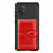 Custodia Silicone Ultra Sottile Morbida Cover con Magnetico S11D per Samsung Galaxy A91 Rosso