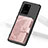 Custodia Silicone Ultra Sottile Morbida Cover con Magnetico S11D per Samsung Galaxy S20 Ultra Rosa