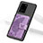 Custodia Silicone Ultra Sottile Morbida Cover con Magnetico S11D per Samsung Galaxy S20 Ultra Viola