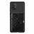 Custodia Silicone Ultra Sottile Morbida Cover con Magnetico S12D per Samsung Galaxy A91 Nero