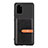 Custodia Silicone Ultra Sottile Morbida Cover con Magnetico S12D per Samsung Galaxy S20 Plus 5G Nero